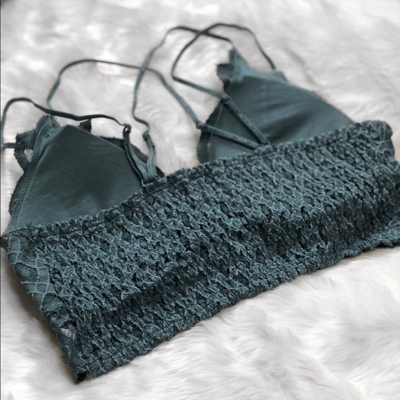 🆕 Lena Crochet Lace Bralette - Teal - Picture 3 of 7